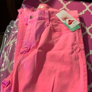 Hot pink distressed jeans - Vibrant 1X